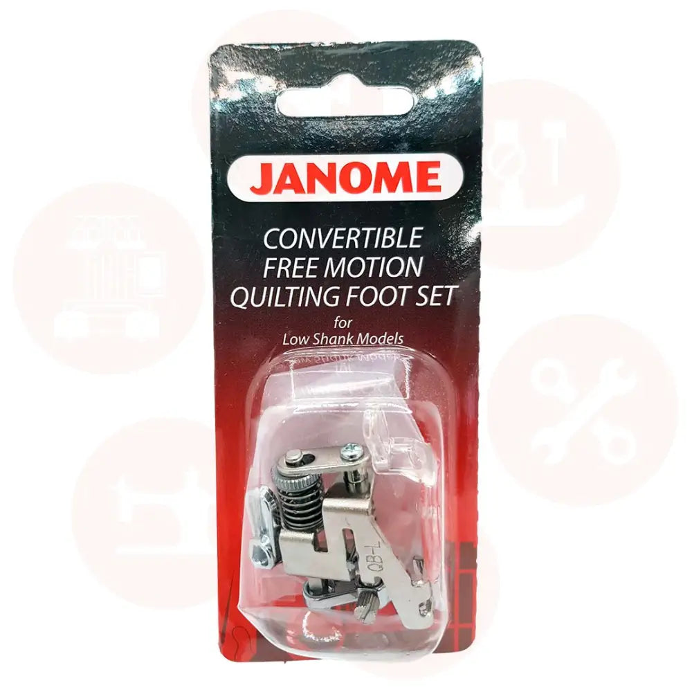 202002004 Janome Convertible Free Motion Quilting Foot Set Domestic