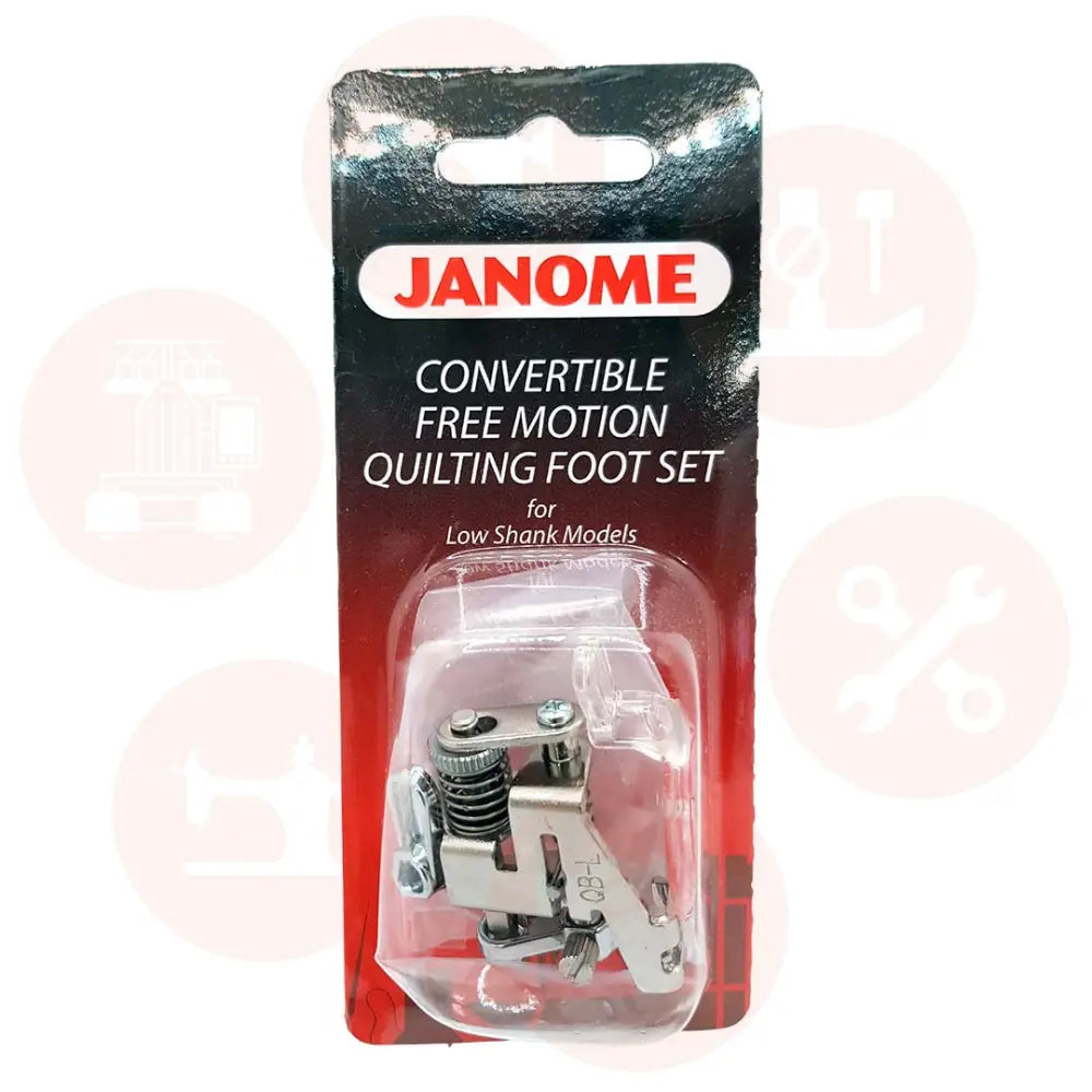 202002004 Janome Convertible Free Motion Quilting Foot Set Domestic