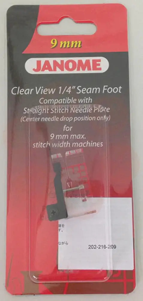 202216003 Janome Clear View Seam Foot Domestic Parts