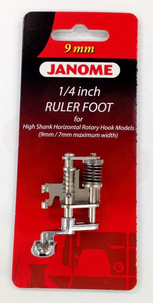 202441009 JANOME 1/4 Inch Ruler Foot Category C D DOMESTIC PARTS