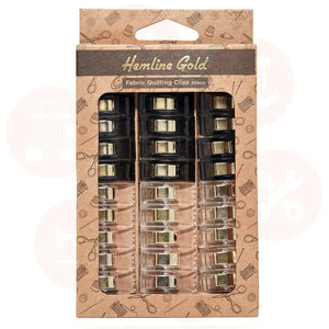 230.S.30.Hg Hemline Gold Quilters Clips: Small: 30 Pieces Domestic Accessories