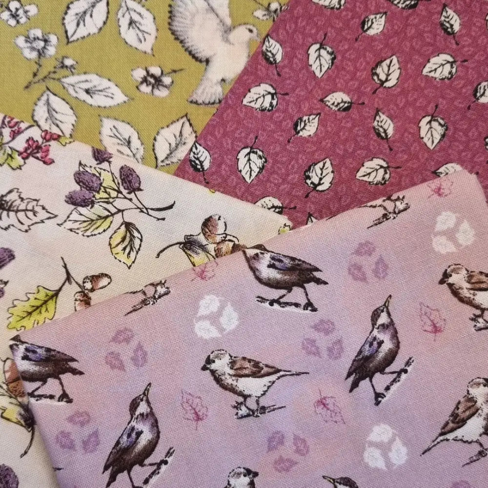 265504 Garden Birds Collection By Debbie Shore – Fat Quarters