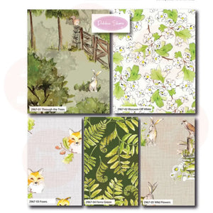 2966-00 A Country Walk By Debbie Shore – Organic Fat Quarters