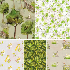 2966-00 A Country Walk By Debbie Shore – Organic Fat Quarters