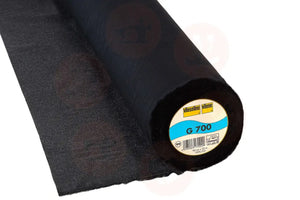 2VG700-99 Vlieseline G700 STANDARD IRON-ON MEDIUM Black (SOLD BY THE METER) INTERFACING
