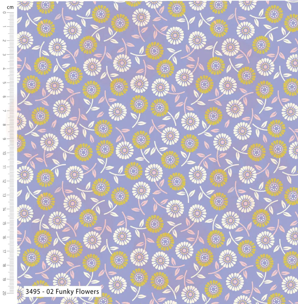 3495-00 Retro Sunshine – Cotton Fat Quarters Fabric