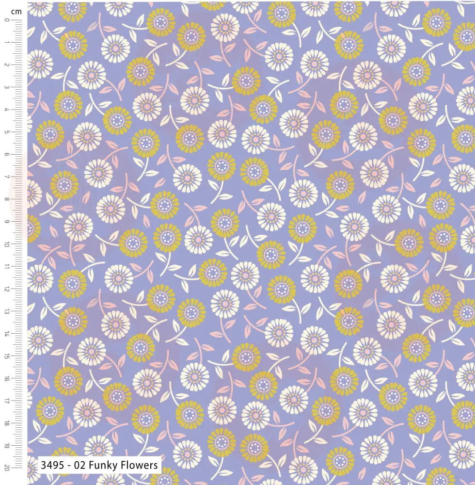 3495-00 Retro Sunshine – Cotton Fat Quarters Fabric