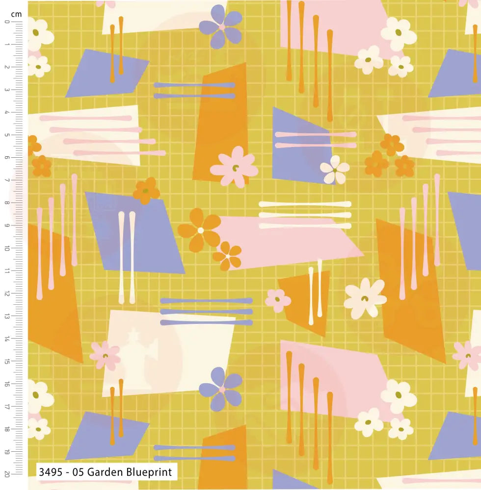 3495-00 Retro Sunshine – Cotton Fat Quarters Fabric