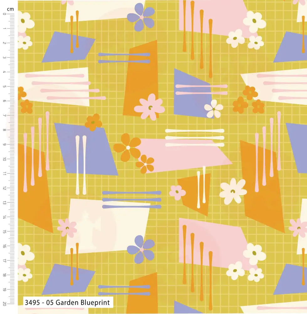 3495-00 Retro Sunshine – Cotton Fat Quarters Fabric