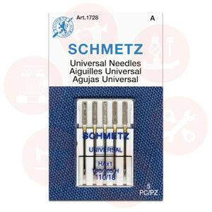 705B5Cx110 Schmetz Universal Size 110 Pack Of 5 Carded Domestic Parts