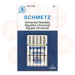 705B5Cx110 Schmetz Universal Size 110 Pack Of 5 Carded Domestic Parts