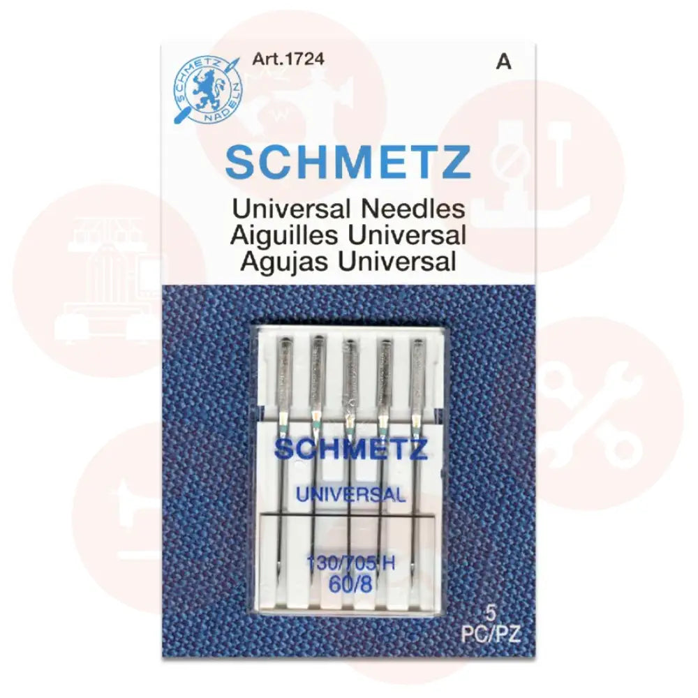 705B5Cx60 Schmetz Universal Size 60 Pack Of 5 Carded Domestic Parts