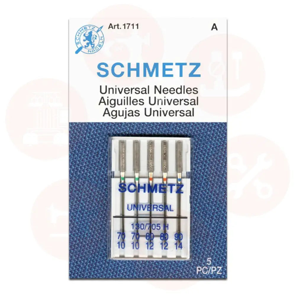 705B5Cx7090 Schmetz Universal Size 70-90 Pack Of 5 Carded Domestic Parts