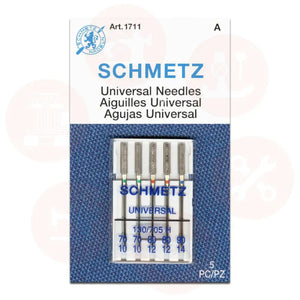 705B5Cx7090 Schmetz Universal Size 70-90 Pack Of 5 Carded Domestic Parts