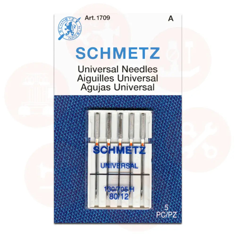 705B5Cx80 Schmetz Universal Size 80 Pack Of 5 Carded Domestic Parts