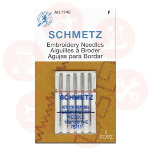 705Eb5Cx75 Schmetz Embroidery Size 75 Pack Of 5 Carded Domestic Parts