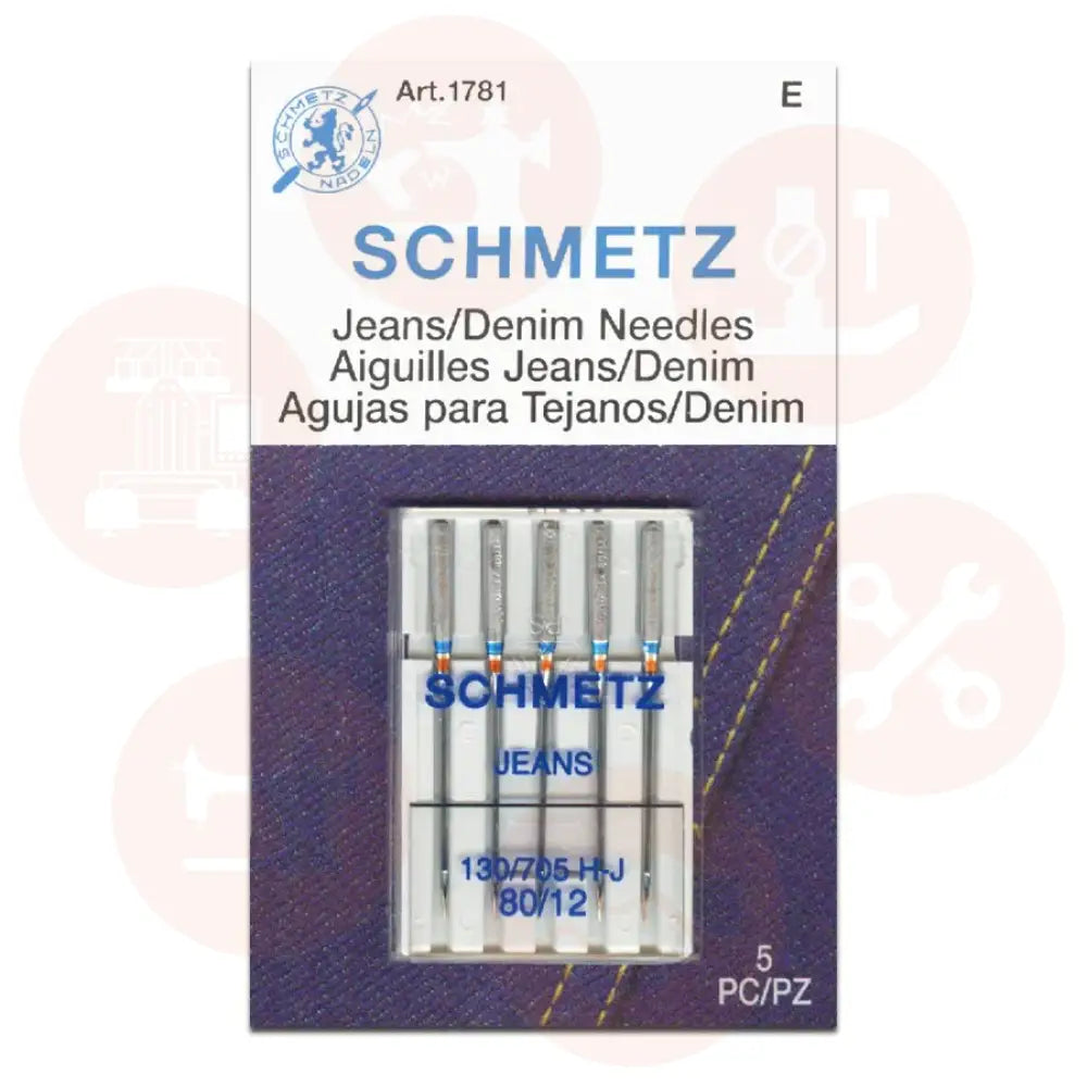 705Jb5Cx80 Schmetz Jeans Size 80 Pack Of 5 Carded Domestic Parts