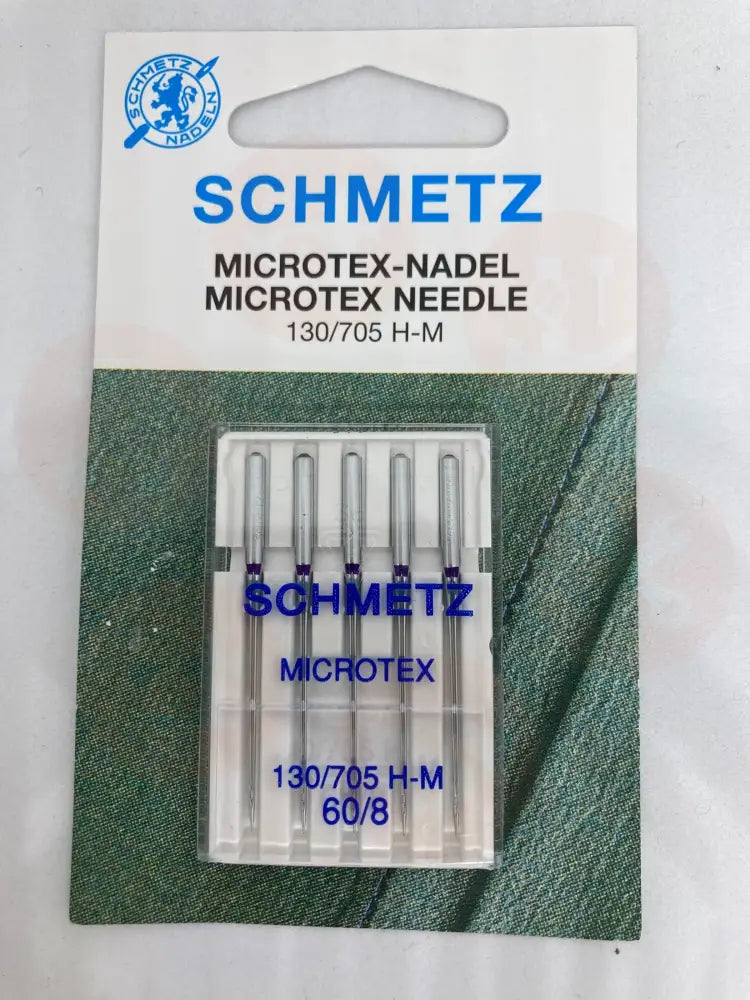 705Micb5Cx60 Schmetz Microtex Size 60 Pack Of 5 Carded Domestic Parts