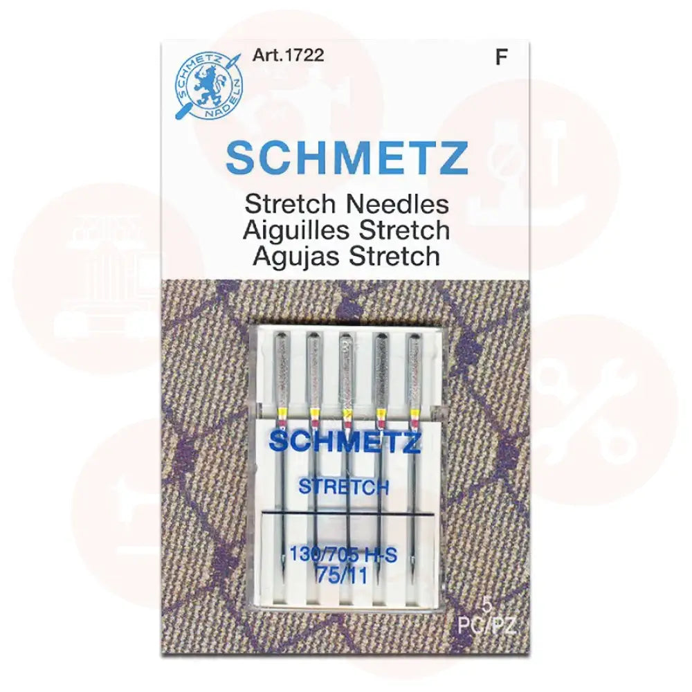 705Sb5Cx75 Schmetz Stretch Size 75 Pack Of 5 Carded Domestic Parts