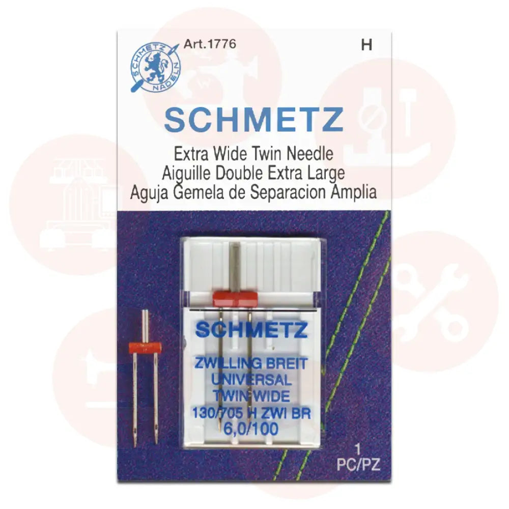 705Zwibrb1Cx6.0 Schmetz Twin 6.0Mm Size 100 Pack Of 1 Carded Domestic Parts