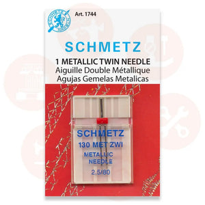 705Zwimetx2.5/80 Schmetz Twin Metallic 2.5Mm Size 80 Pack Of 1 Boxed Domestic Parts