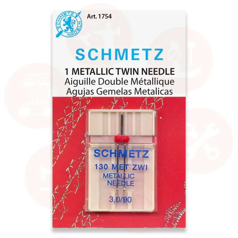 705Zwimetx3.0/90 Schmetz Twin Metallic 3Mm Size 90 Pack Of 1 Carded Domestic Parts