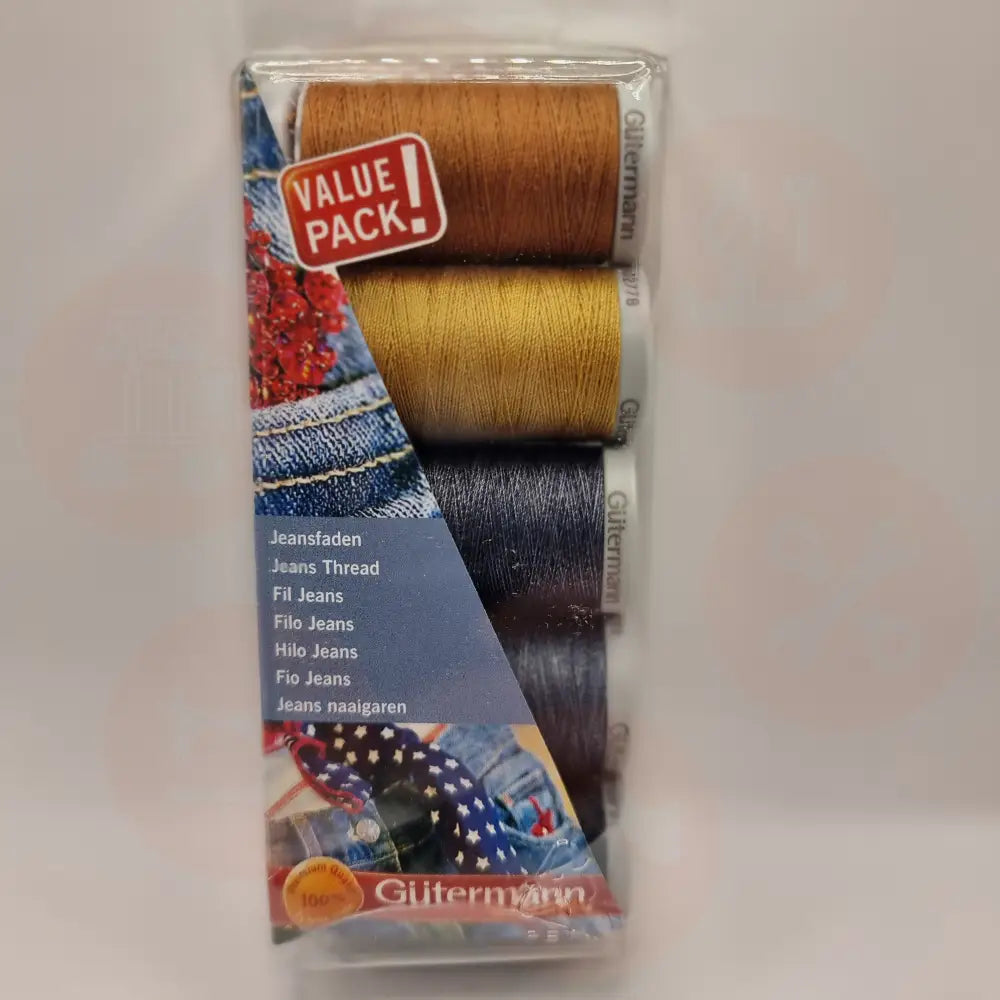 731323\1 GUTERMANN THREAD SET DENIM 100M X 5 REELS Domestic