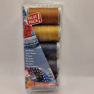731323\1 GUTERMANN THREAD SET DENIM 100M X 5 REELS Domestic