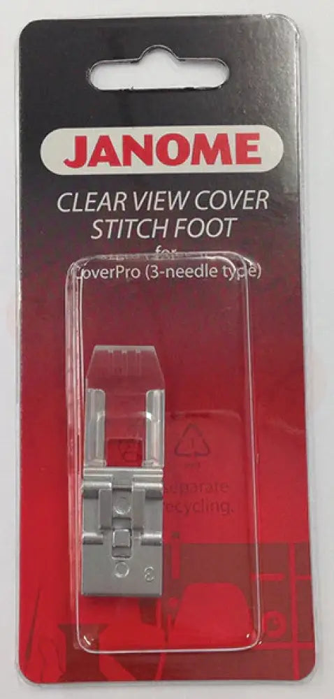 795818107 Janome Clear View Cover Stitch Foot For Coverpro (3-Needle Type) Domestic Parts