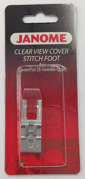 795818107 Janome Clear View Cover Stitch Foot For Coverpro (3-Needle Type) Domestic Parts