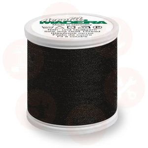 8000 Madeira Aerofil No.120 100m: Black DOMESTIC THREAD