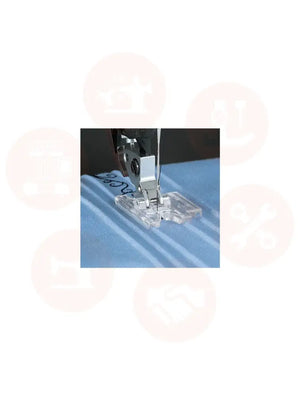 820776096 Pfaff Pintuck Foot W/Decorative Stch Guide Pf Grp F G J K* L Domestic Parts