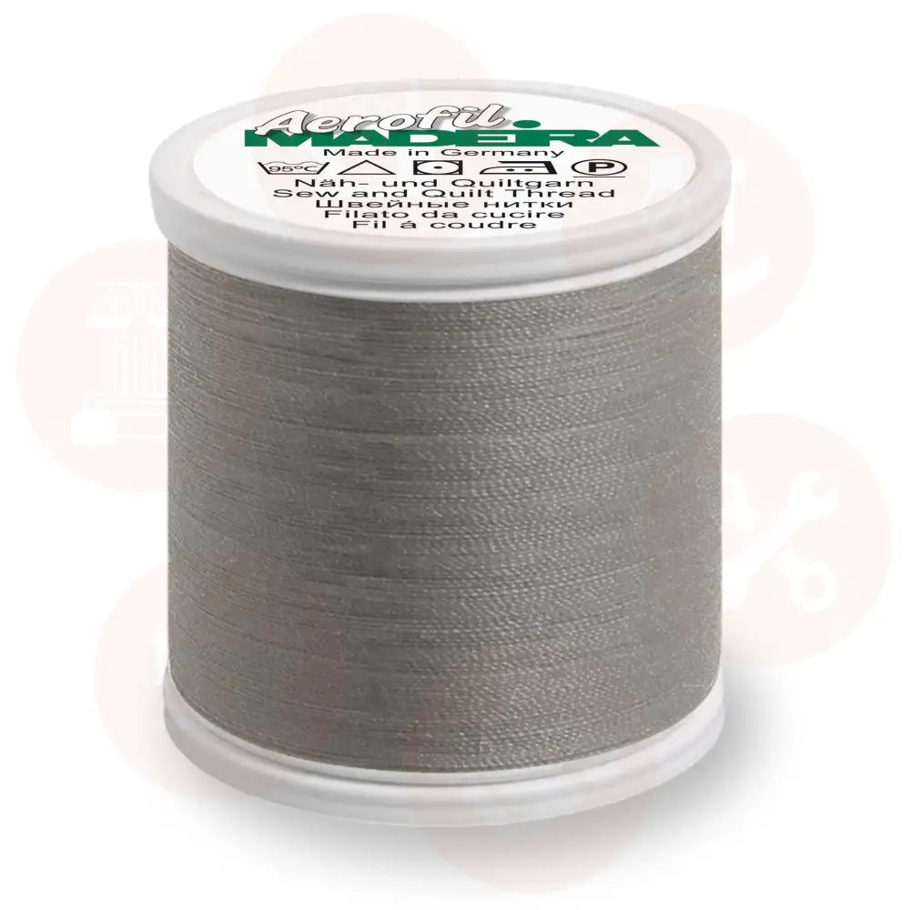8741 Madeira Aerofil No.120 100m: Steel DOMESTIC THREAD