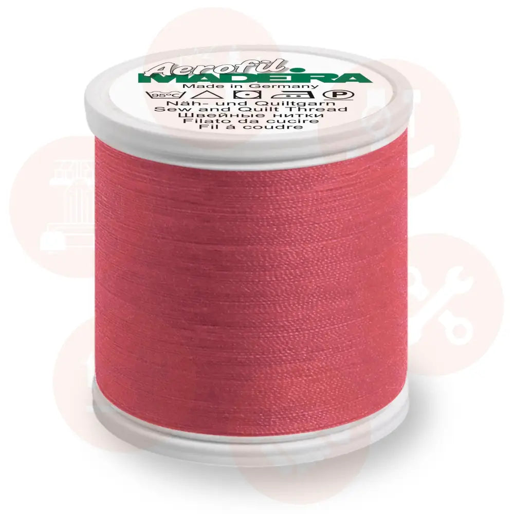 9124\9070 Madeira Aerofil No.120: 5 X 100M: Dark Pink Domestic Thread