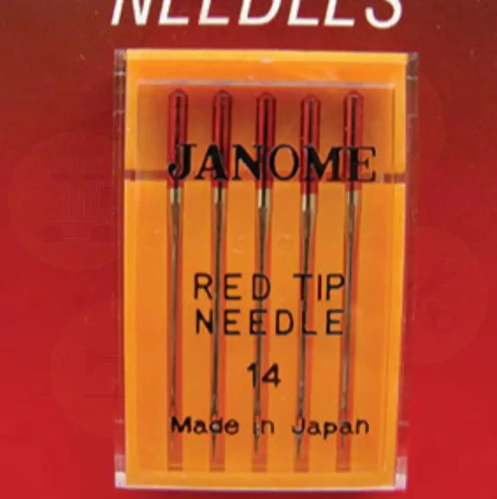 990314000 Janome Red Tip Needles Uk Size 14 Metric 90