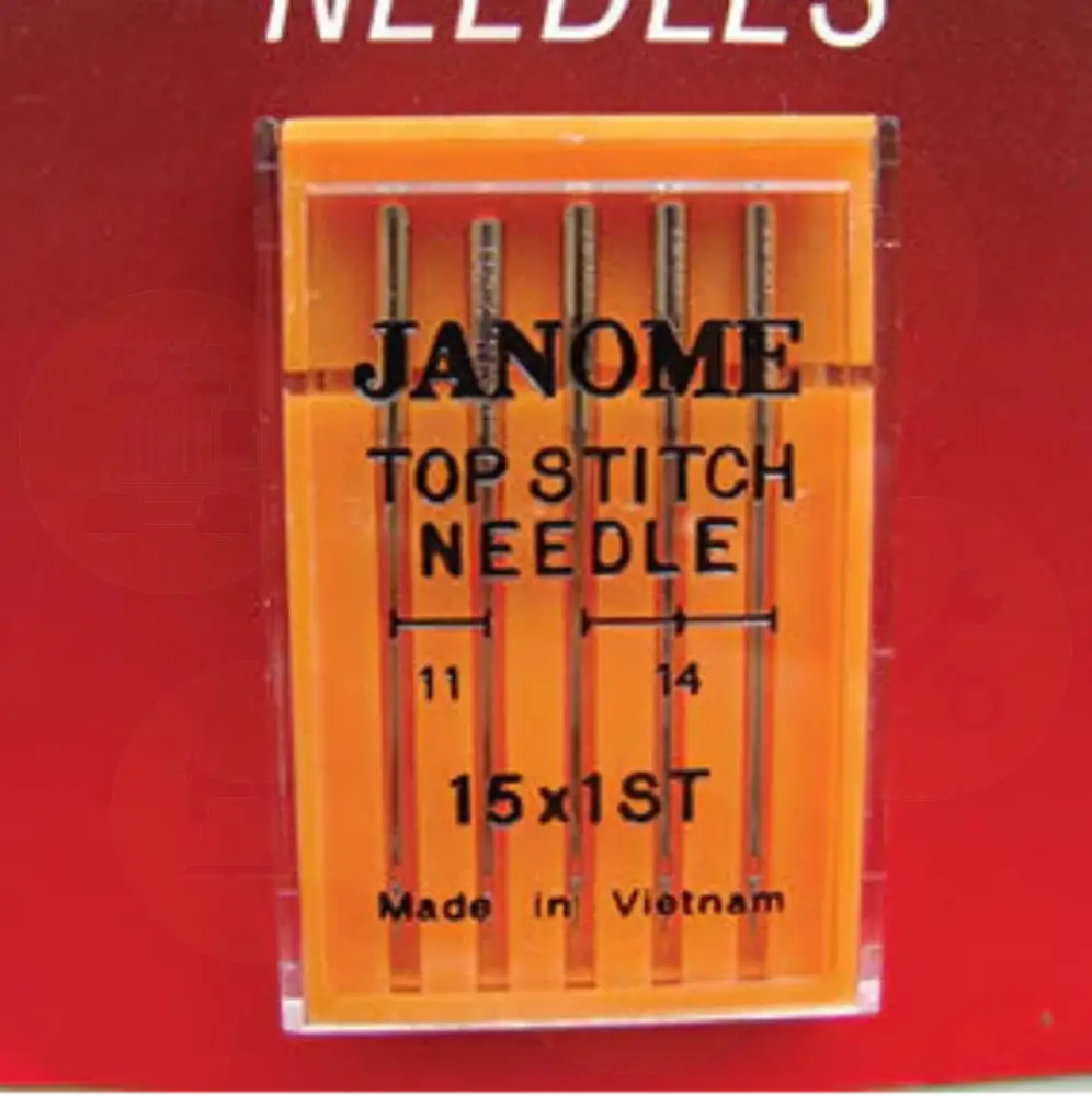 990500000 Janome Topstitching Needles Uk Size Assorted 11-14 Metric 75-90