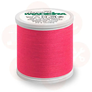 9907 Madeira Aerofil No.120 100m: Neon Pink DOMESTIC THREAD