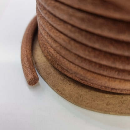 ASM002RLB INDUSTRIAL ROUND LEATHER BELTING - PER METRE BELT ONLY