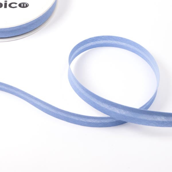 BIE091A25 CORNFLOWER BLUE 25MM COTTON BIAS SOLD BY THE METER