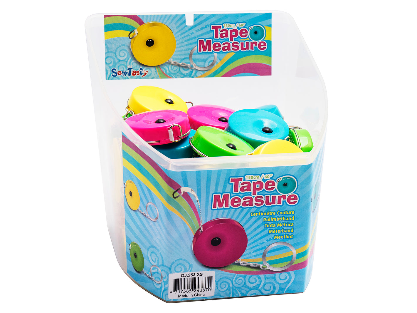 DJ253.XS Tape Measures: Retractable: 150cm: