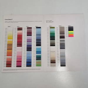MXXXX Coats  Moon Thread Shade Card
