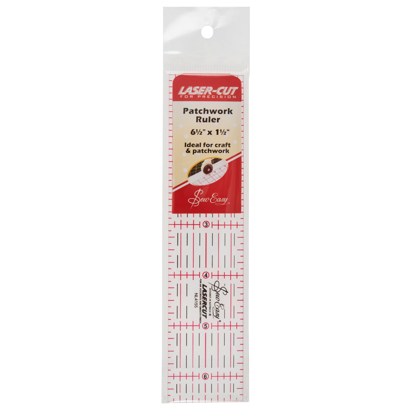 NL4155 RULER PATCHWORK 1.5 x 6.5IN