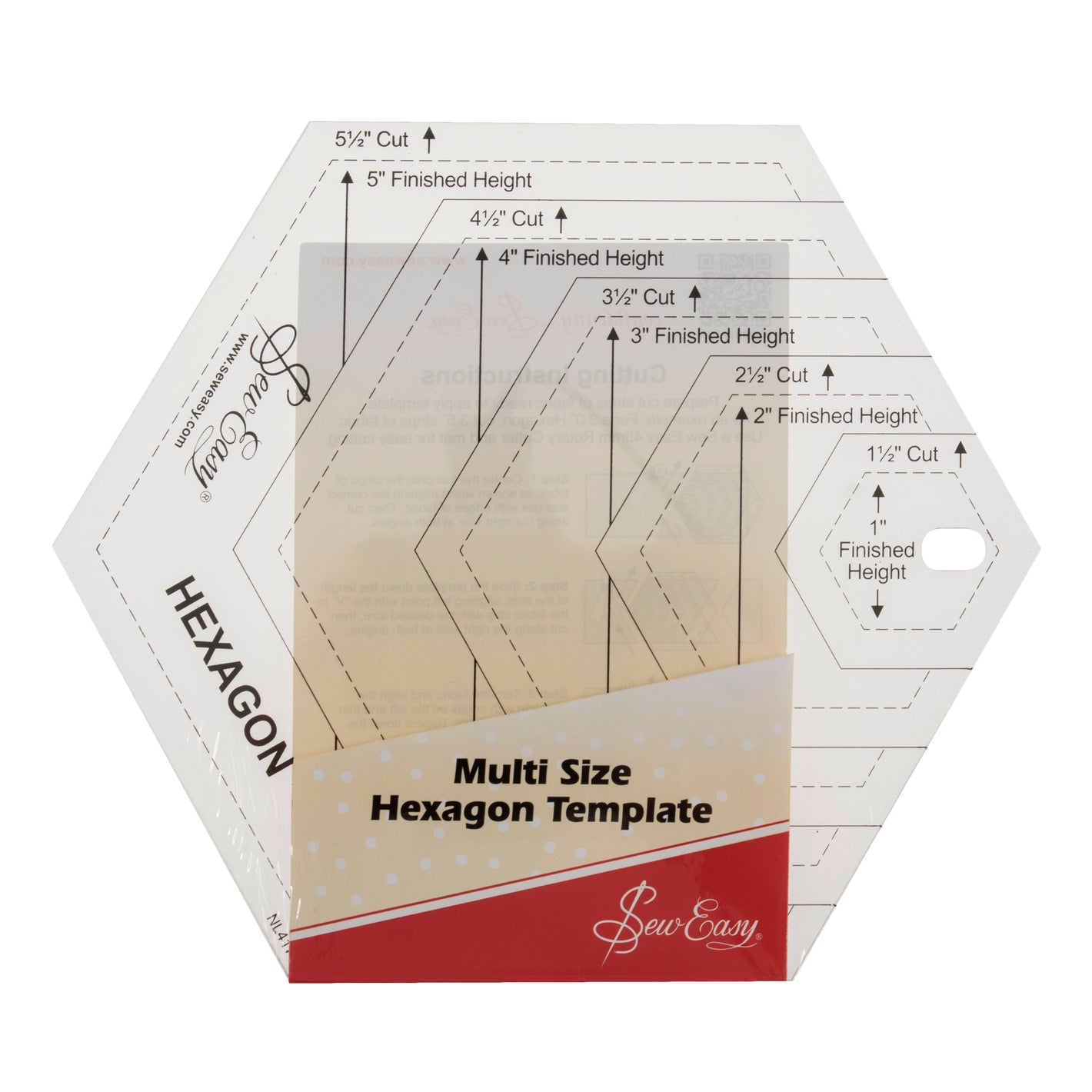 NL4170 RULER QUILTING HEXAGON