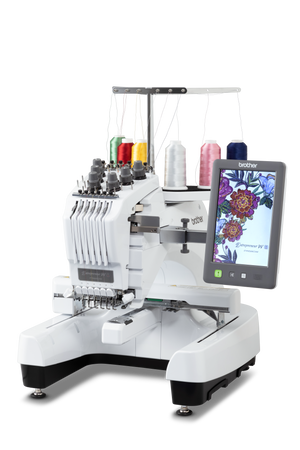 Brother PR680W Embroidery Machine + Cap Frame PRCF3 + Cylinder Frame PRCL1