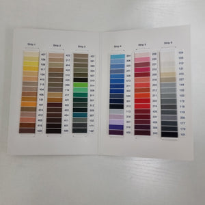 SNB0XXXXX00MXX Somabond Bonded Nylon Thread –  Shade Card