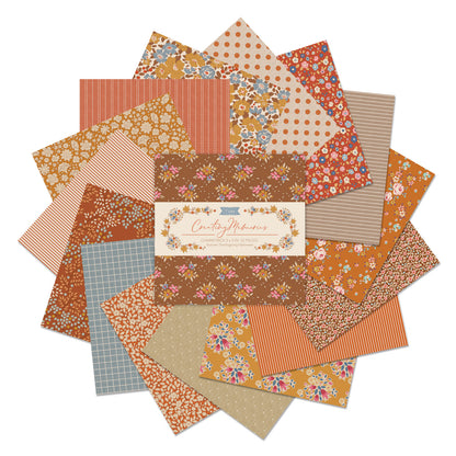 TD300212 TILDA CHARM PACK 12.5 x 12.5CM: AUTUMN 32 PIECES