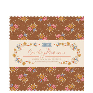 TD300212 TILDA CHARM PACK 12.5 x 12.5CM: AUTUMN 32 PIECES