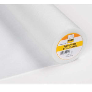 VR321/WHITE Solufleece Embroidery Stabiliser  90CM WIDE 25METER ROLL