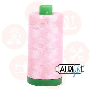 Aurifil 40Wt Cotton Mako Thread - Baby Pink Mk40Sp-2423 Domestic