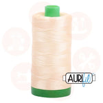 Aurifil 40Wt Cotton Mako Thread - Lemon Mk40Sc6-2123 Domestic